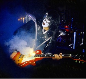 Effects, like this burning guitar