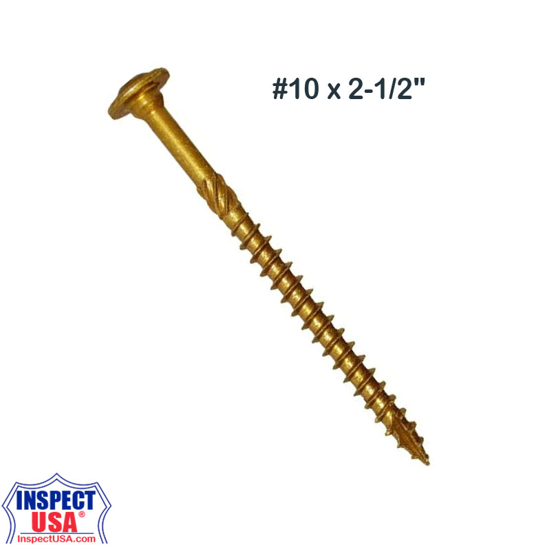 Structural Wood Screw #10 x 2-1/2" T25 Torx (10133) GRK Fasteners