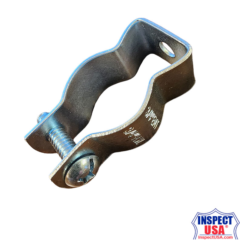 Zinc Plated 1/2" Steel Pipe Hanger (2041TH) with Bolt