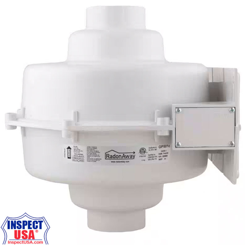RadonAway Series C 3" Radon Fan (GP501c) Inline VOC Mitigation