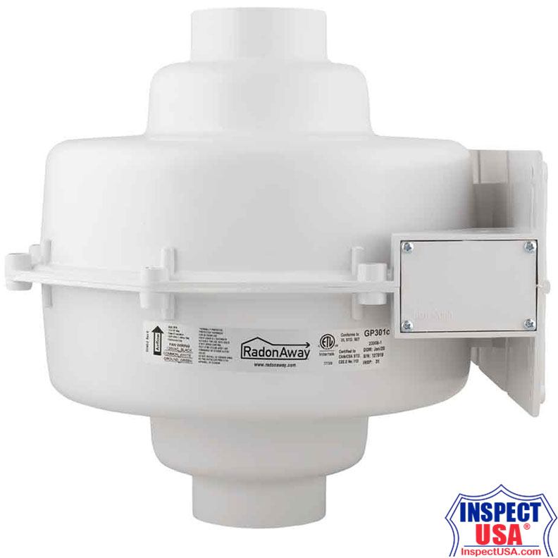 RadonAway Series C 3" Radon Fan (GP301c) Inline VOC Mitigation