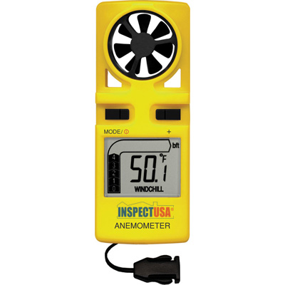 Mini Vane Anemometer 0.4-67 MPH (EA3010) Temperature, Wind Chill