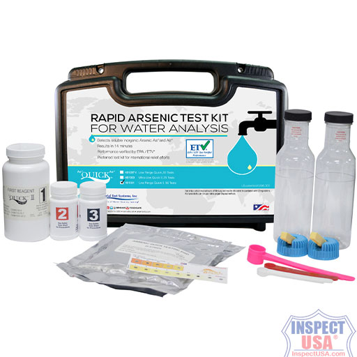 Arsenic Water Test Kit 0.5-50ppb (481301) 50 Tests 14 Minute Results