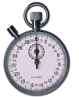Stopwatch: Analog 1/5 Second Graduation (ASW30) Nickel Plated