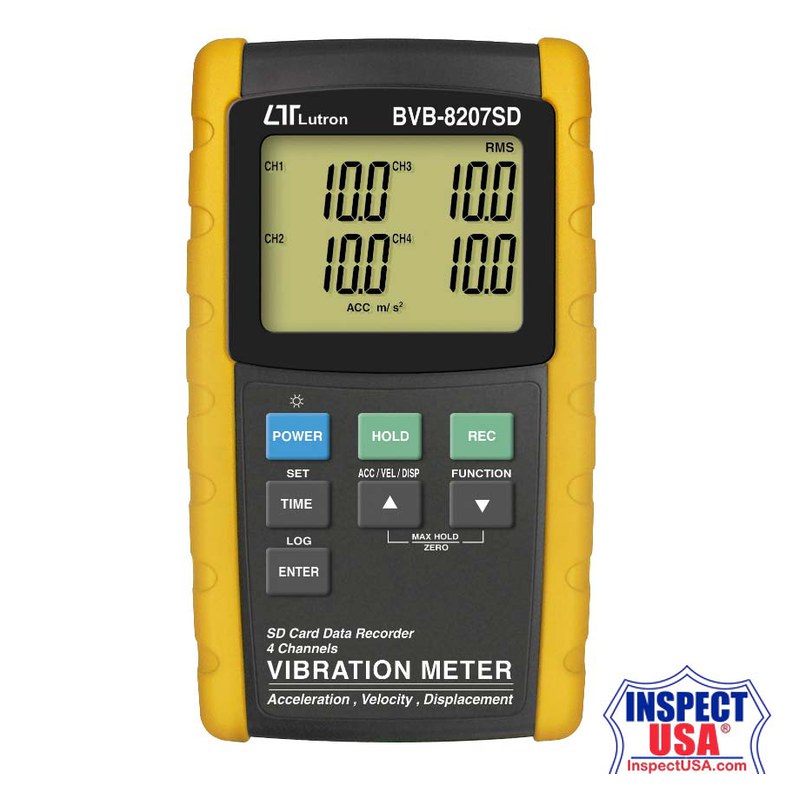 Lutron 4 Channels Vibration Recorder (BVB-8207SD)