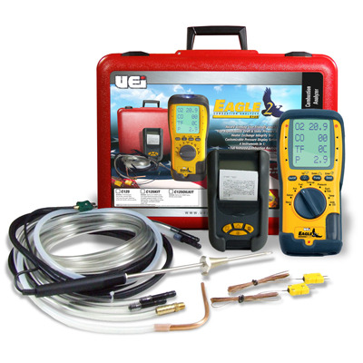UEI Combustion Analyzer O2 CO2 & CO (C125KIT) Printer, Probe & Case