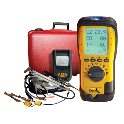 UEI Combustion Analyzer O2 CO2 & CO (C125OILKIT) Smoke Kit & Printer