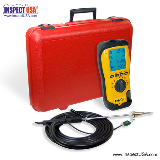UEI Combustion Analyzer O2 CO2 NO1 & CO (C157) with Probe & Case