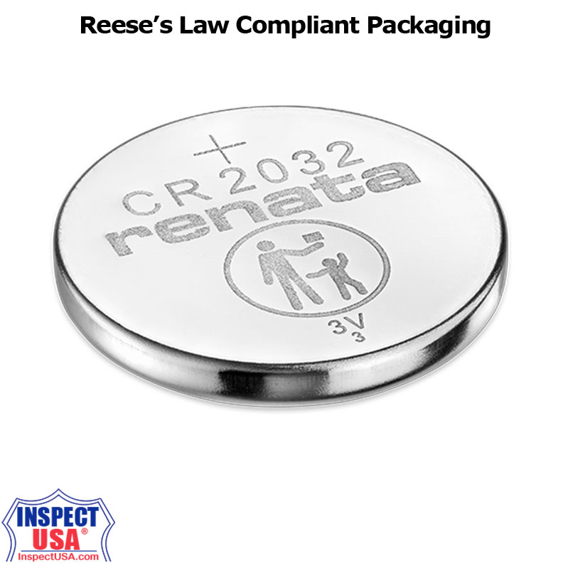 Renata Button Cell 3v Lithium Battery (CR2032) Reeses Compliant