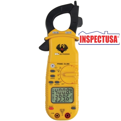 Digital UEI Clamp-On Multimeter (DL369) with Probes & Case