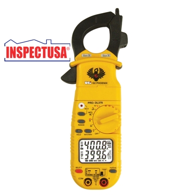 Digital UEI Clamp-On Multimeter (DL379) with Probes & Case