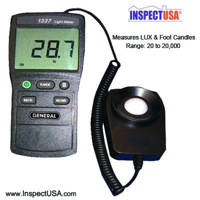 Digital Light Meter to 20,000 LUX or FC (DLM1337) Remote Sensor