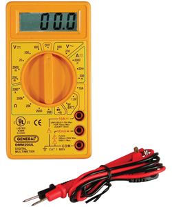 Multimeter 0-600 Volts AC/DC (DMM20UL) 7 Functions, 20 Ranges
