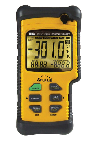 Data Logger Thermometer -328° to 2498°F (DT301) w/J-Type Probe