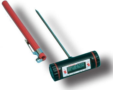 T Handle Lab Thermometer -58º to 536º F (DT320TH) 8" SS Probe