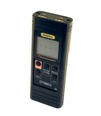 Digital Dual Probe Differential Thermometer -58º to 2000ºF (DT8803)