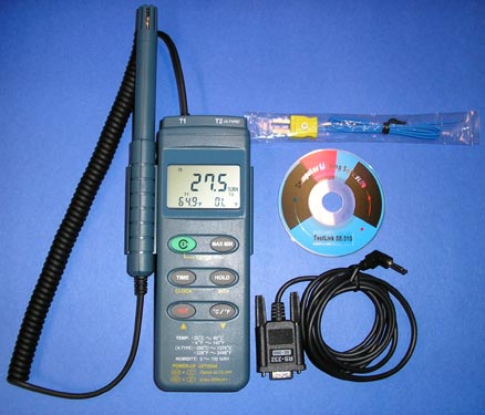 Digital Dual Channel Thermo Hygrometer (DTH314DL) Data Logging