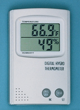 Thermometer Hygrometer 14° to 122°F (DTH700) WHITE