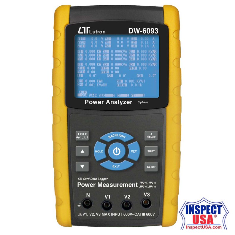Lutron 3 Phase Power Analyzer (DW-6093)