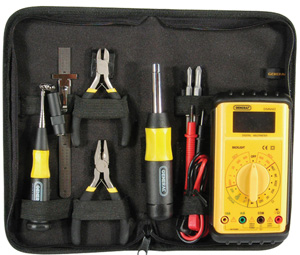 Technician 8 Piece Tool Kit (ETK300) Pliers, Multimeter, Probes & Case