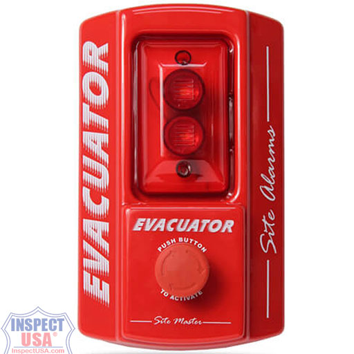 Sitemaster Evacuator Self-Contained Site Alarm, Push Button Model