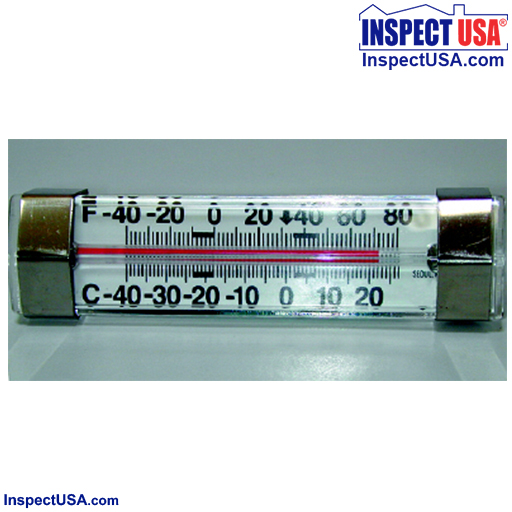 Thermometer SS Horizontal  (FT80H) Refrigerator/ Freezer