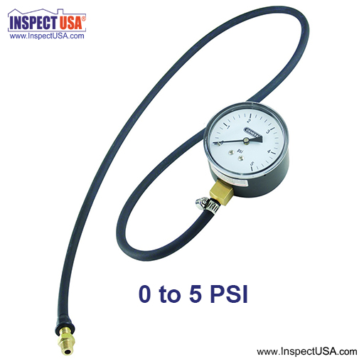Gas Manifold Pressure Kit 0-5 PSI (GPK005) Case, Tube & Adapter