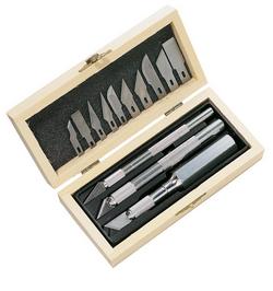 Precision Knife Set (1915) w/3 Cutting Knives & 10 Cutting Blades