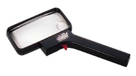 Illuminated 2.5x Magnifier (565) Rectangle Glass w/5x Bifocal Spot