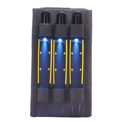 Tweezers Set 3 of Illuminated Tweezers Set (70400) Zipper Case