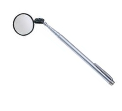 Inspection Mirror: GLASS 1.4" Round (555) Extends to 27"