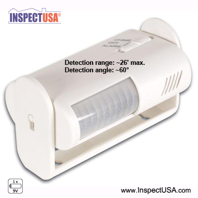 Mini Portable Infrared Motion Alarm (HAM1011) with Door Chime