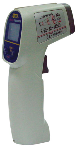 Infrared Non-Contact Thermometer 6:1, -4° to 500°F (IRT2) Gun-style