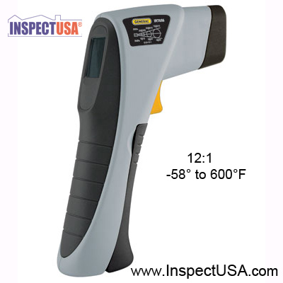 Infrared Non-Contact Thermometer, 12:1 -58° to 600°F (IRT656) Digital