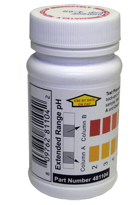 pH in Water Test Kit 2-12 (481104) 50 Test Strips, 30 Second Result
