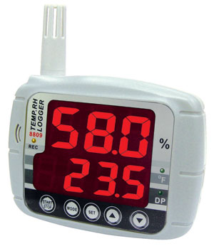 Temperature & Humidity Data Logger (LTH8809DL) with Software