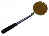 Inspection Mirror Magnifying 2.25" Round GLASS (M142) 7-14" SS Shaft