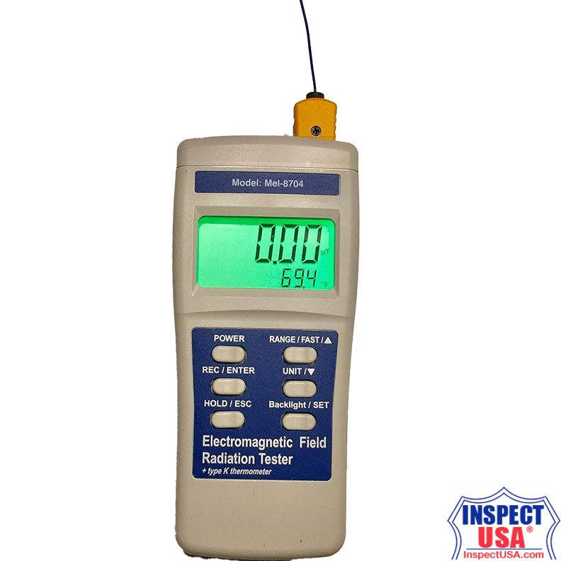 Electro-Magnetic Field Meter 200 to 20,000 milliGauss (MEL8704) LCD