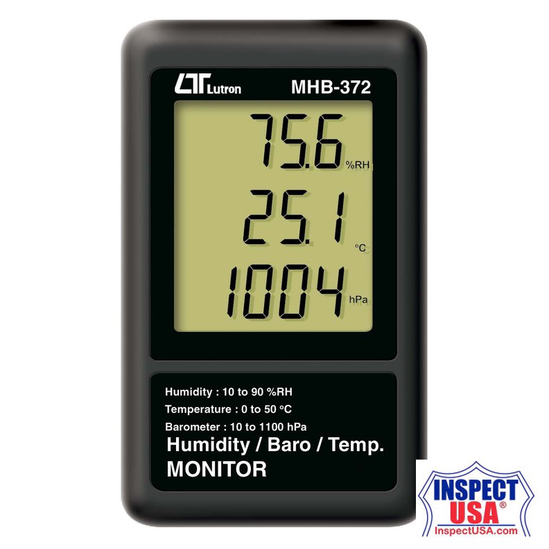 Lutron Humidity/Barometer/Temp. Monitor (MHB-372)