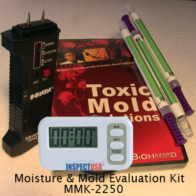 Moisture & Mold Evaluation Kit (MMK-2250) DVD, Meter, Timer & Swabs