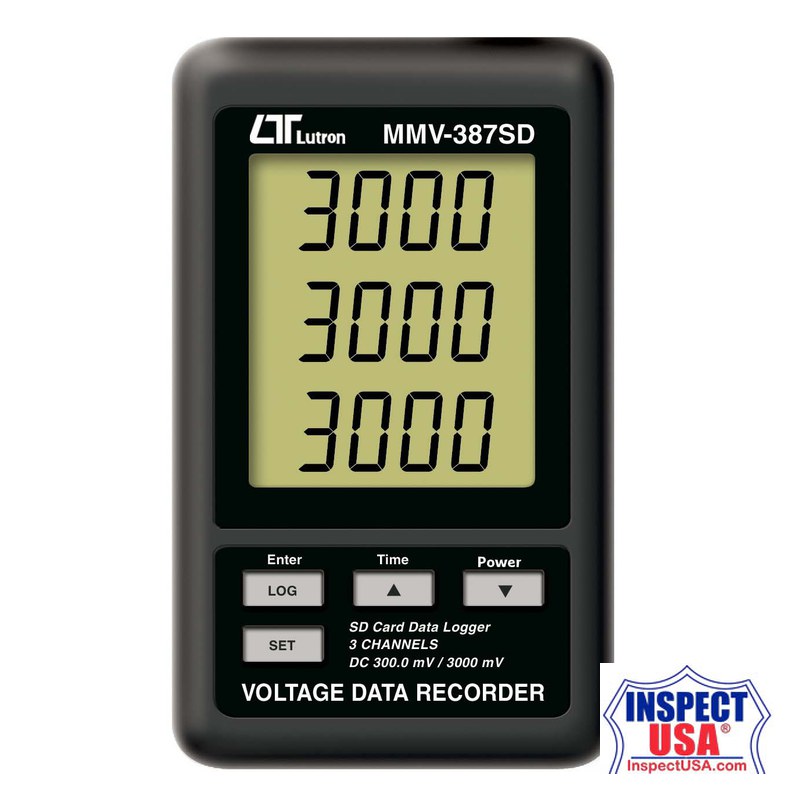 Lutron 3 Channels DC 300.0 Mv/3000 Mv Voltage Recorder (MMV-387SD)