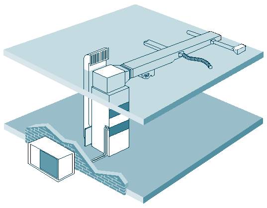 Typical residential heating and cooling system