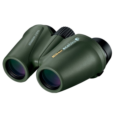 Nikon Ecobins 10x25 Binoculars (NIK-7523) Green with Strap & Case