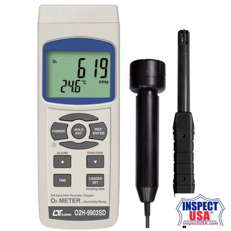 Lutron O2 Meter+humidity/Temp. (O2H-9903SD)