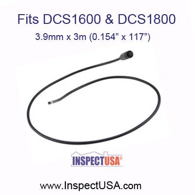 Slim Borescope Probe, 0.154" x 117" (P1839-3M) for DCS1600 & DCS1800