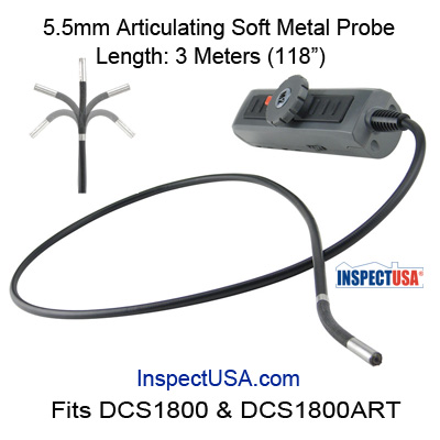 Probe: Soft Metal 3m Articulating Shaft (P18ART-3SM) for DCS1800