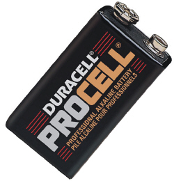 Duracell Alkaline Battery (PC1604) 9v Procell