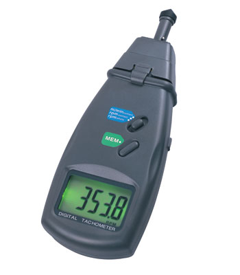 Laser Photo & Contact Digital Tachometer (PCT2236B) 0.5-99,999 RPM