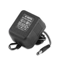 DC Power Supply 7.5vDC 500mA (PS7.5-500m) Black, 6' Cord