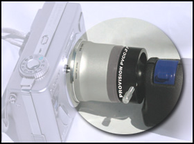 Camera Coupler for Analog Borescope (PVCC37) Fits Eyepiece to 37mm